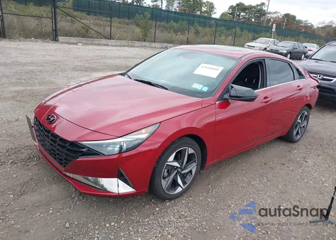 2022 Hyundai Elantra Hybrid Limited из США, поврежденный, VIN KMHLN4AJ3NU015536